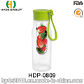 650ml BPA frei Kunststoff frische Frucht Infusion Wasserflasche (HDP-0809)